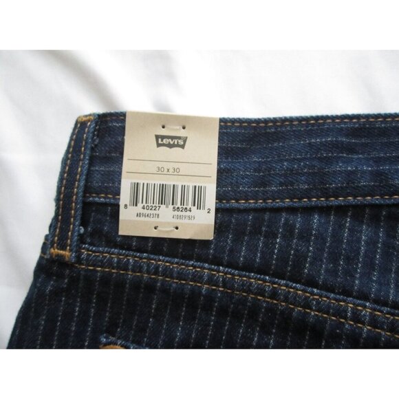 New W/ Tag Levis Low Pro Mid Rise Pin Stripe Denim Jeans Sz 30x30 (MP337) - Picture 6 of 7